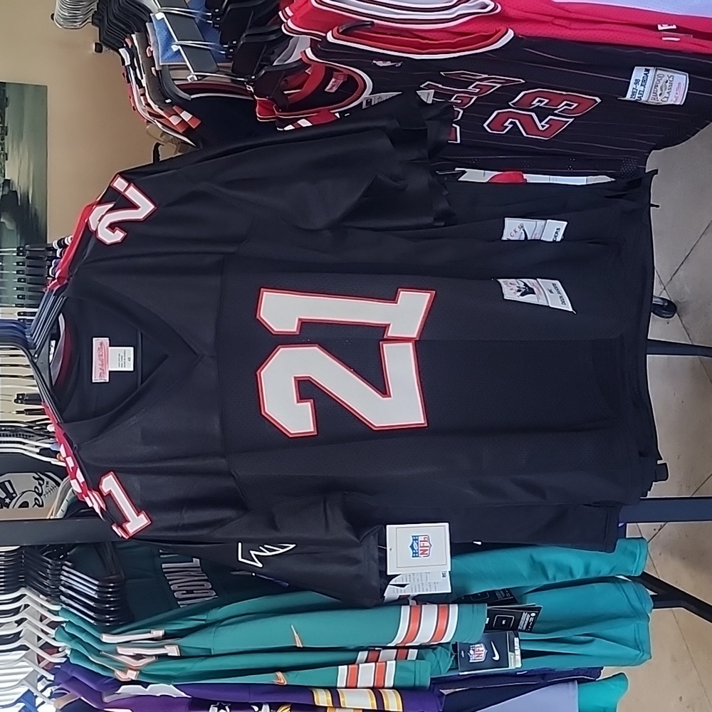 DEION SANDERS ATLANTA FALCONS THROWBACK JERSEY - Picture 2 of 4